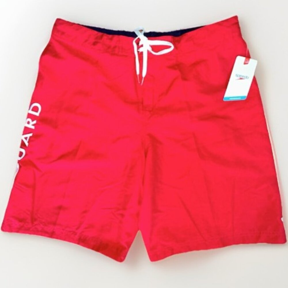 Speedo Lifeguard Red Swim Trunks